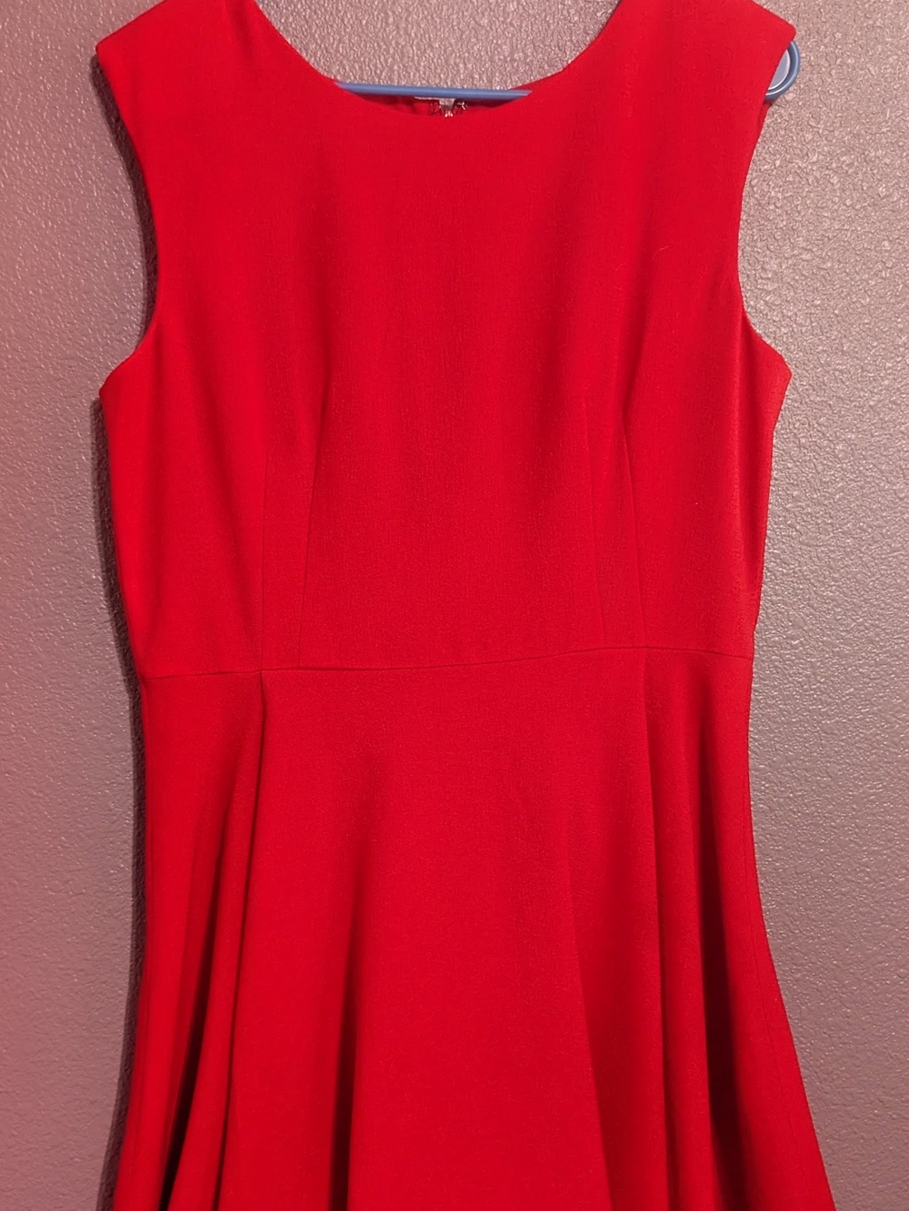 The Limited Red Sleeveless Fit-and-Flare Dress